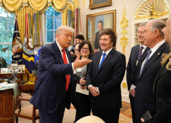 Donald Trump con Javier Milei en la Casa de Gobierno