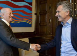Paolo Rocca y Mauricio Macri